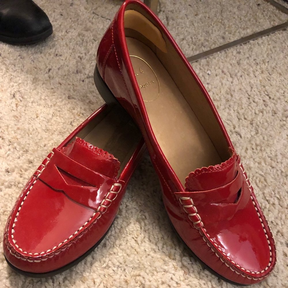 Red patent Quinn loafers - 7.5 - Jack Rogers